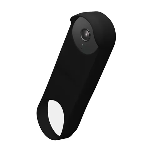 Case Compatible with Google Nest Doorbell - Protective Silicone Cover Black