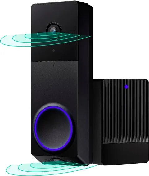Video Doorbell Camera Wyze Duo Cam Doorbell - Dual 2K Camera, Battery or Wire...