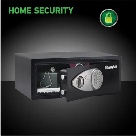 Home Security Safe with Live-Locking Bolts