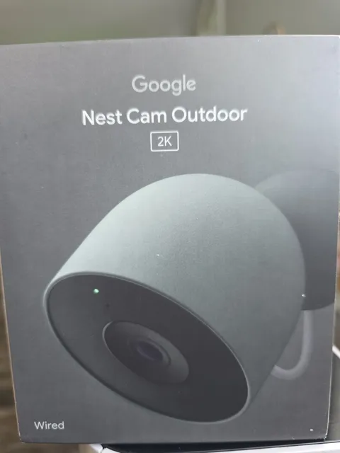 Google Nest Cam (2nd-Gen) Security Camera Hazel Wired 2-Way Audio Night Vision