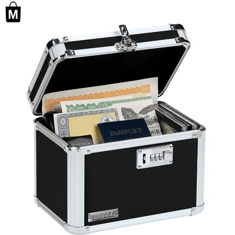 Versatile 9.88 x 7.75 Inch Security Lock Box – Perfect for Home & Travel