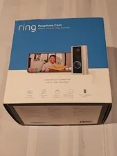 Ring Door View Peephole Camera and Doorbell Battery Operated  Battery +Cable F/s