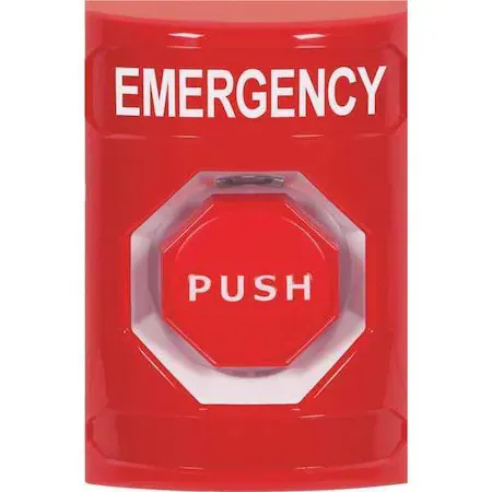 Safety Technology International Ss2002em-En Emergency Push Button, Red, Spdt