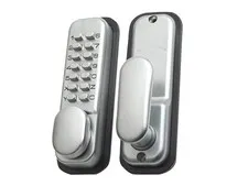 Yale Locks P-DL02-SC Push Button Door Lock Chrome Finish Hold Open Function YAL