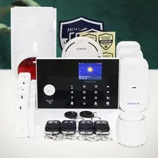 HOMSECUR Wireless&Wired 4G Burglar Intruder Alarm System+Wireless Flash Siren