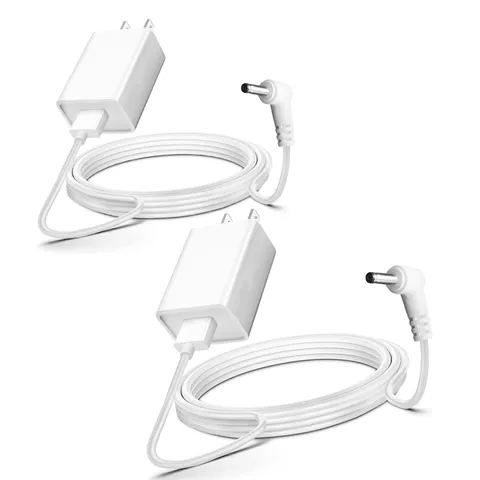 2-Pack Indoor/Outdoor Power Adapter Charger for Ring Stick up Cam Plug-In 3Rd Ge