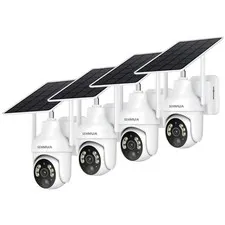 360° View Solar Cam, Color Night Vision, 2-Way Audio