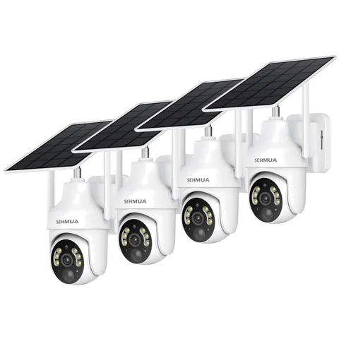 360° View Solar Cam, Color Night Vision, 2-Way Audio