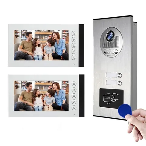 7-Inch Wired Video Door Phone Kit | Apartment Intercom System with Indoor