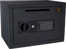 Drop Safe - Digital Compact Steel Money Security Box with Keypad - Deposit Cash