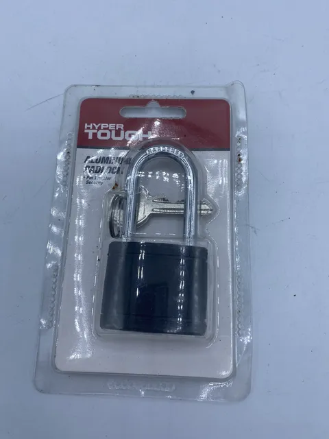 Hyper Tough Covered Aluminum Padlock, 40Mm Body with 1-1/2 Inch Long Shackle