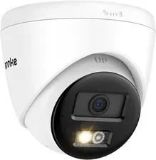 3K Poe Camera with Red & Blue Strobe Flash Light Alarm, IP Turret Security Camer