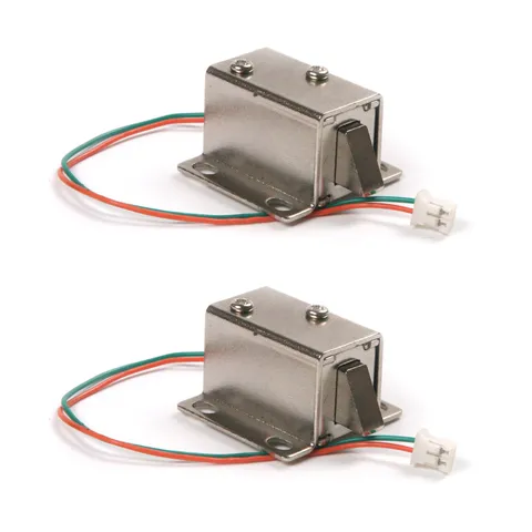 2Pcs DC 12V Door Drawer Tongue Down Electric Lock Assembly Solenoid Slim E