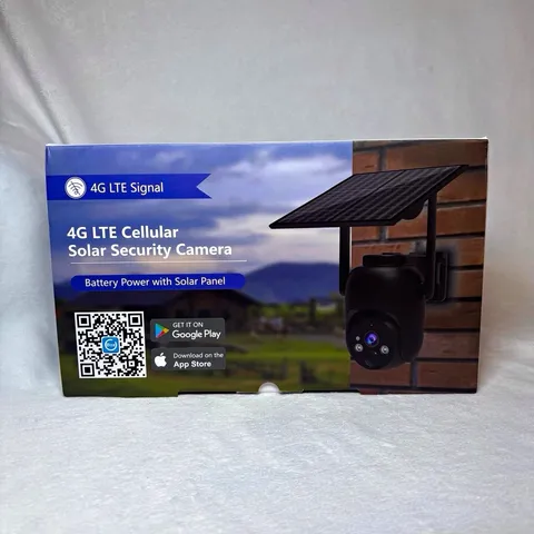 4G LTE Cellular Solar Surveillance Camera 1080p Pan-Tilt Battery No WiFi