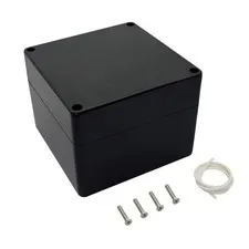 LeMotech ABS Plastic Electrical Project 4.7" x x 3.5", Black (1 pack)