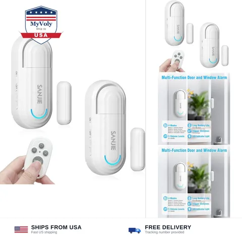 Pool Door Alarms for Kids Safety/Home Security/Dementia | Door Open Alarm for...