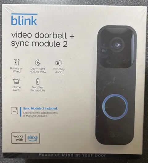 blink video doorbell sync module 2 New Sealed
