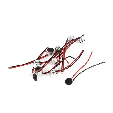 10pcs Two Wire Cartridge Condenser Electrette Pick-Up Microphone 6x3.5mm