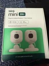 Blink Mini 2K (newest model) Plug in Home & Pet Indoor Security Camera with 2K