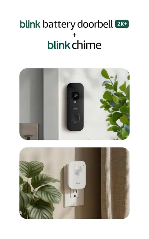 Battery Doorbell 2K+ (Newest Model) and  Chime (Newest Model) — Wireless Video D