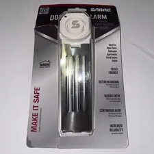 SABRE 120 dB Wedge Door Stop Security Alarm, Extremely Loud Wireless Alarm Siren