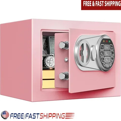 Reinforced Steel Safe Mini Safe Box Security Storage Dual Access Valuables New