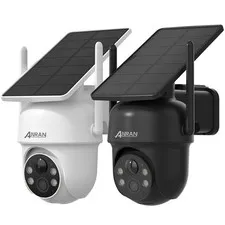ANRAN 5MP Battery Solar Security Camera WiFi 360° Pan Tilt Wireless 2 Way Audio