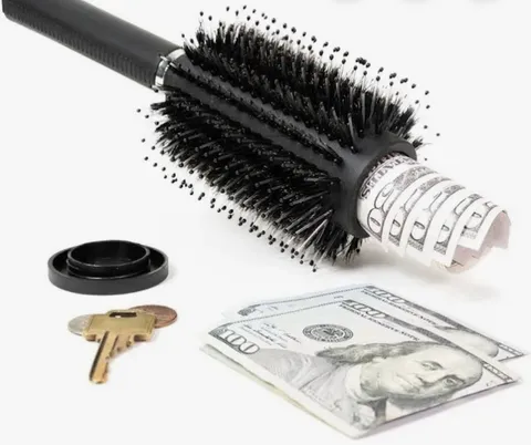 Hair Brush Diversion Secret Safe Stash Hidden Storage for Valuables New
