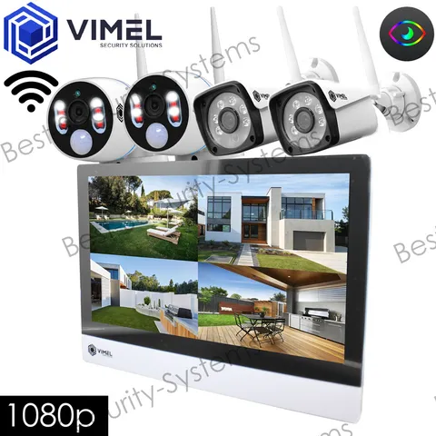 Wireless Surveillance Home NVR Display System IP Cameras Thermal Sensor 