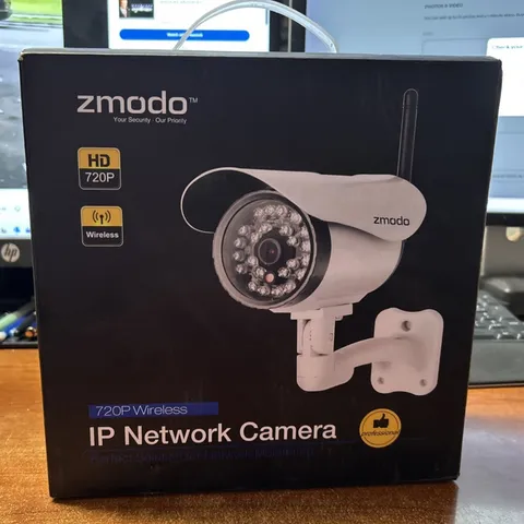 Zmodo 720p Outdoor Wi-Fi Wireless IP Camera ZP-IBH13-W, Open Box