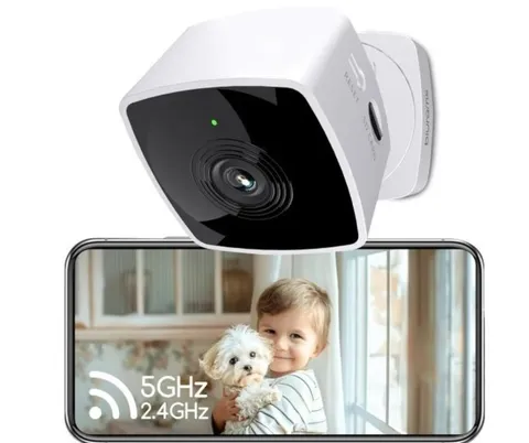 blurams 2K Indoor Security Camera 5GHz WiFi 6 Pet Cam 2-Way Audio