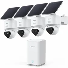 AOSU, 4k UHD Solar-Powered Wireless Security System, T2 Ultra Kit