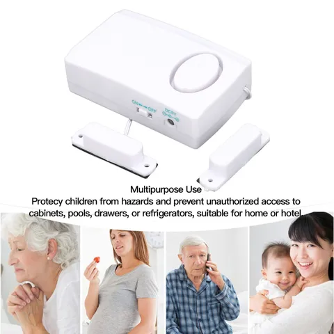 Wireless Remote Door Alarm 120dB Easy Installation Window Open Security Alarm