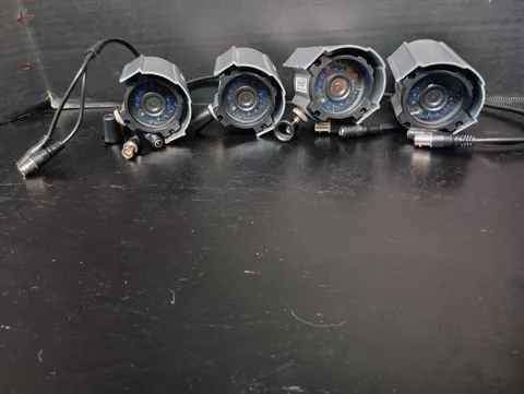 Set Of 4 Zmodo ZMD-CBH-BAS13NM Security Surveillance Color Cameras Outdoor 