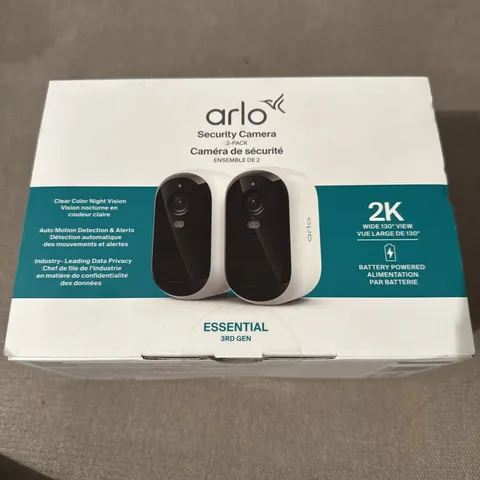 Arlo Essential 3rd Gen 2K Wireless 2 Camera System VMC3280-100CNS