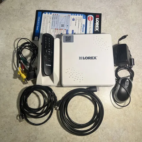 Lorex LH040400 DVR - Device Stand, Some Cables & Manual Remote Mouse