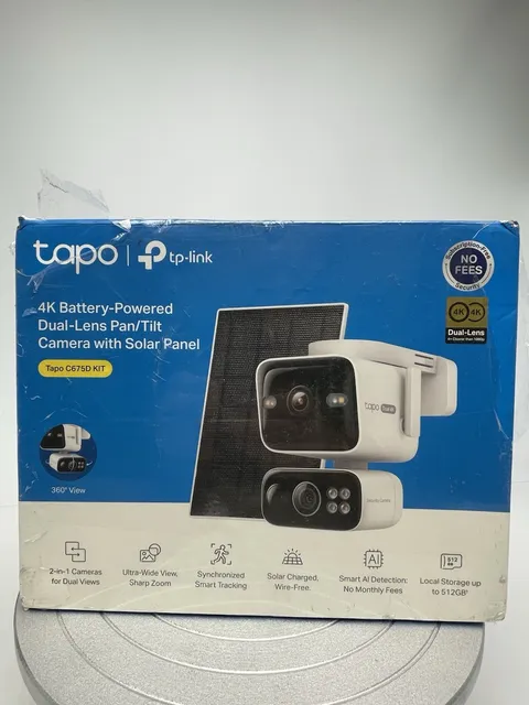 Tapo Tp-link 4K Security Dual Lens Pan/Tilt Camera Wireless Outdoor C675D KIT