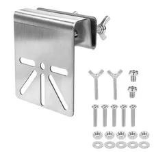 2pcs Universal Gutter Mount for Security Cameras, Durable Stainless Steel Sur...