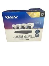 Reolink NVS8-8MD4 4K 8MP Dome Cameras with 8-Channel 2TB NVR Security System,