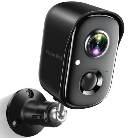 Security Cameras Wireless Outdoor, 2K Battery 1 Count (Pack of 1), Black