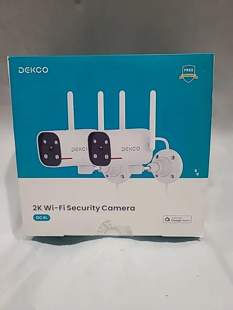 DEKCO DC4L 180-degree Pan Wired Outdoor Security Cameras, 2-pack