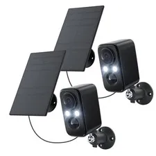 Security Cameras Wireless Outdoor, Flood Light Solar Cameras for Home Securit...