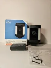 Ring Spotlight Cam Plus Includes 1x Battery - Black