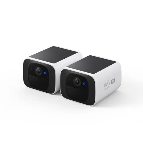 eufy Security SoloCam S220 2-Cam Pack,Solar Camera Pack, white