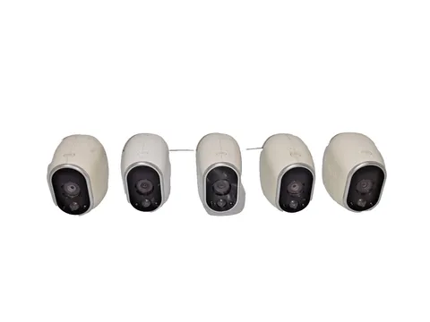 Lot of 5 - Netgear Arlo VMC3030 Wire-Free Smart Home Security Cameras - UNTESTED