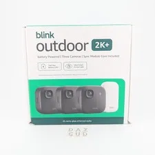 Blink Outdoor 2K+ Wireless Security Camera 3‑Camera System + Sync Module – NEW