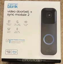 Blink Video Doorbell + Sync Module 2 SEALED