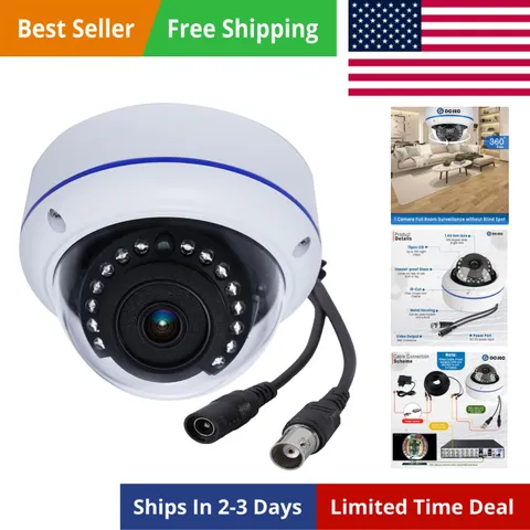 HD 1080P 360 Degree Dome Surveillance Cameras Indoor Outdoor 4 in 1 TVI/AHD/C...