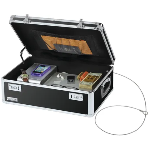 Black Locking Storage Chest W/ Combination Locks Dorms