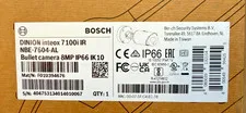 Bosch NBE-7604-AL DINION 7100i 8 Megapixel 4K Outdoor Network IR bullet Camera